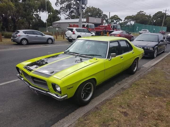 Holden Kingswood lime green street machine